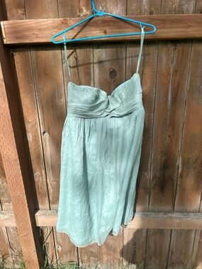 J. Crew Strapless Mint Bridesmaid Dress